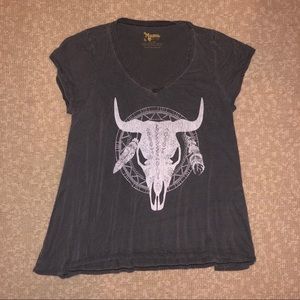 Show Me Your Mumu Skull Horns Top